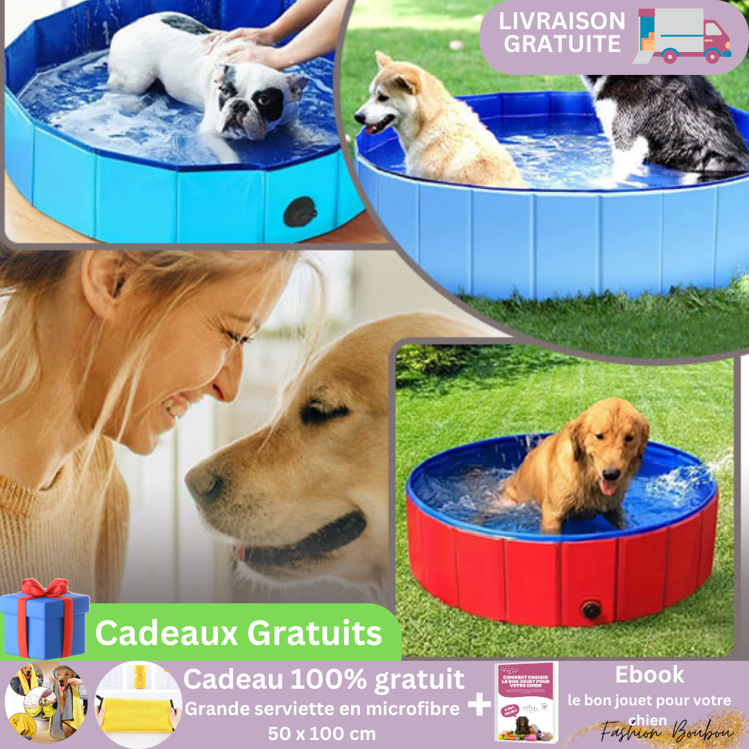 FUNPOOL™| PISCINE PLIABLE POUR CHIEN