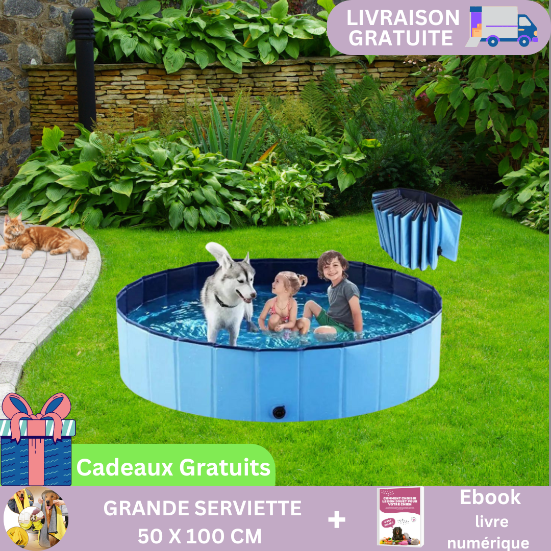 FUNPOOL™| PISCINE PLIABLE POUR CHIEN