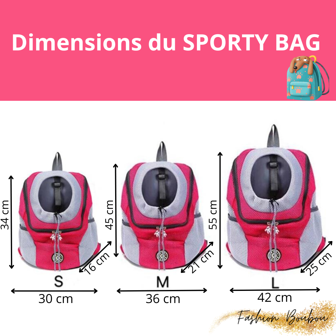 SPORTY-DOGGY-BAG™ Sac de transport pour animal de compagnie